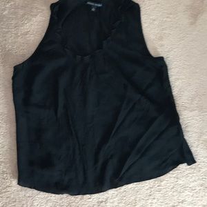 Black crepe tank